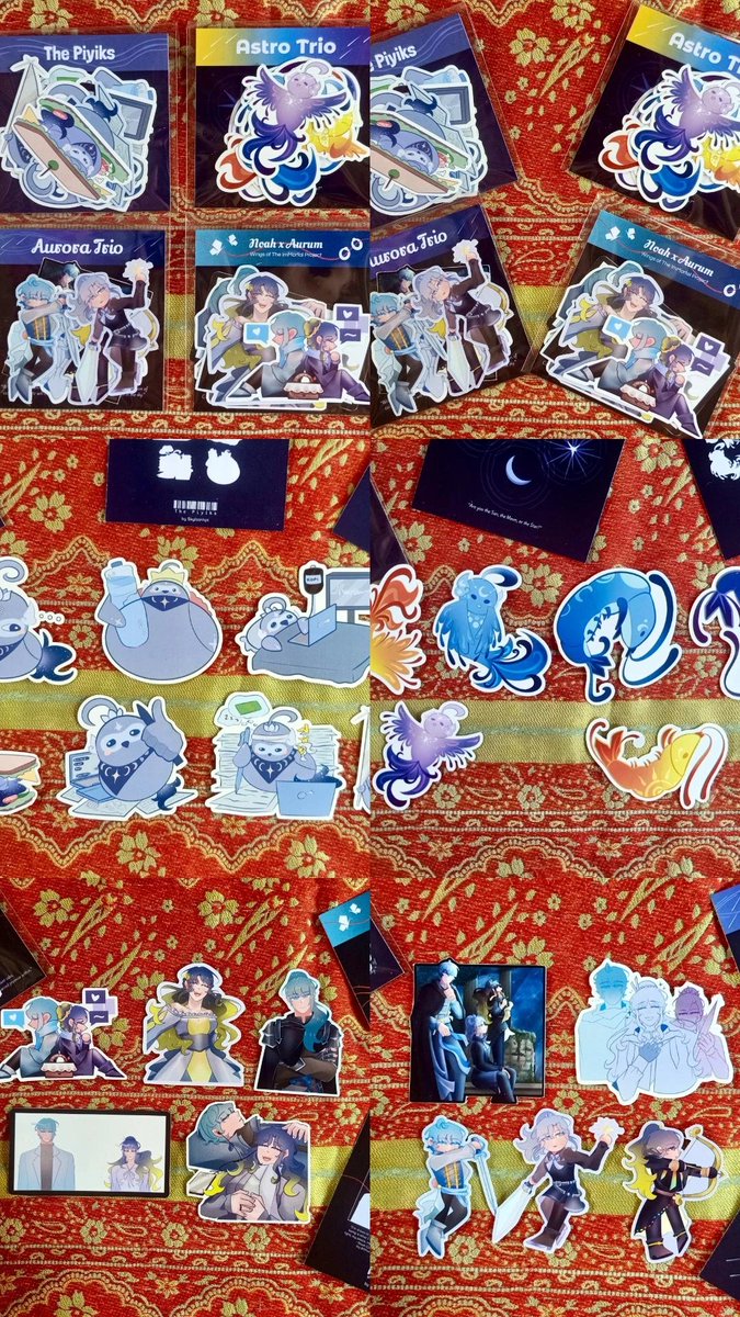 archv_skylos's tweet photo. @yoonseeuniee Original sticker mentioned!!! Aku ada original sticker piyik n udang sampai OC n OCTP!!! Ada bundle spesial juga loh~!

Ada juga pin yang bisa didapat kalau beli bundle OCTPku 😋! Boleh banget isi link pembelian PO di pinned tweet @skylosnhpt untuk adopsi merchku 🤩! https://t.co/kv50z4yLot