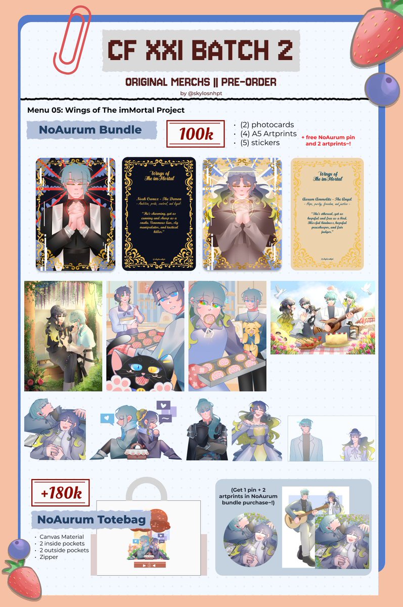 archv_skylos's tweet photo. @yoonseeuniee Original sticker mentioned!!! Aku ada original sticker piyik n udang sampai OC n OCTP!!! Ada bundle spesial juga loh~!

Ada juga pin yang bisa didapat kalau beli bundle OCTPku 😋! Boleh banget isi link pembelian PO di pinned tweet @skylosnhpt untuk adopsi merchku 🤩! https://t.co/kv50z4yLot