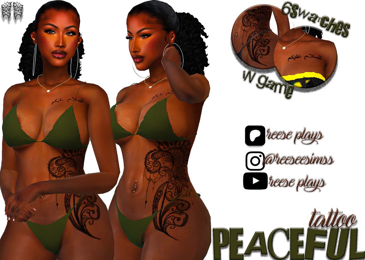PlaysReese's tweet image. New tattoo out now: patreon.com/posts/142814872
#sims4 #simscc