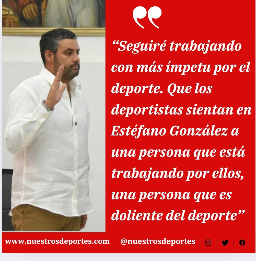Una buena noticia para el deporte del Atlántico se presentó este viernes con la elección de Estéfano González como presidente de la Asamblea Departamental para el periodo de 2026.

👉 acortar.link/BJEbKR
