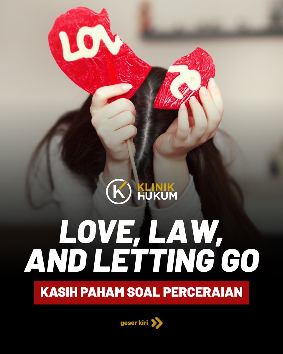 Gen Z takut nikah gara-gara tiap buka sosmed, berita cerai ada di mana-mana! Biar kamu nggak makin resah dan makin takut buat nikah, sini mimin kasih paham kumpulan artikel-artikel Klinik Hukumonline soal cerai, biar kamu paham dulu~

[A THREAD]