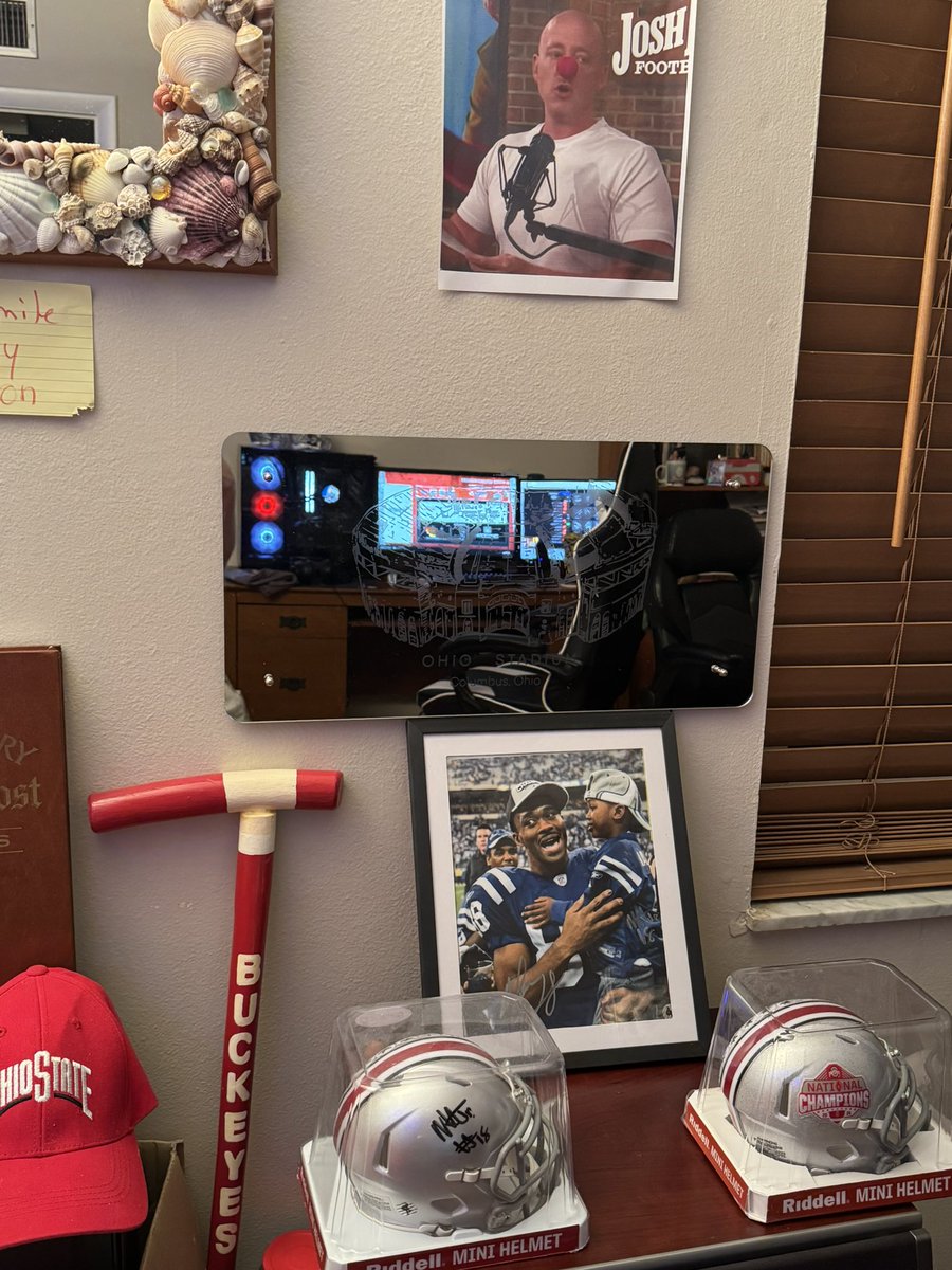 TheDDawg's tweet photo. @JoshPateCFB Fixed my printer today… thought I’d add this gem to the man cave🫡 https://t.co/o546V6zpfD