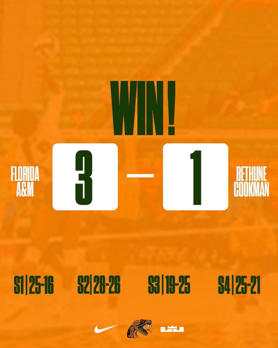 FAMU_VB's tweet image. Another Rattler win!

#FAMU | #Rattlers | #FangsUp🐍