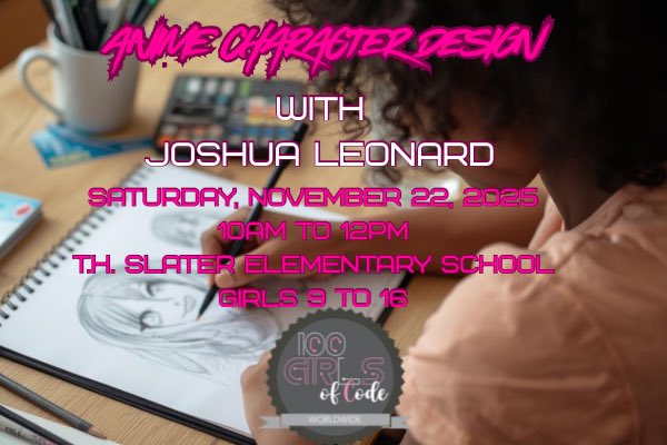 MrsWardSlater's tweet image. There are a few seats left!! Visit freshtix.com/events/animech… 

#girlscoding
#girlsinstem
#anime 
#characterdesign