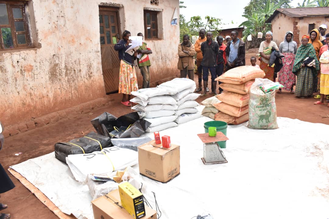 PButanyerera's tweet photo. 2/4 A #Mivo, l'organisation @oneacrefundbu distribuait de l’engrais, des semences de maïs, des lampes solaires, des téléphones portables et d’autres intrants agricoles, dans le but d'appuyer les agriculteurs pour améliorer leurs rendements et moderniser leurs pratiques agricoles. https://t.co/a9vRPS27UF