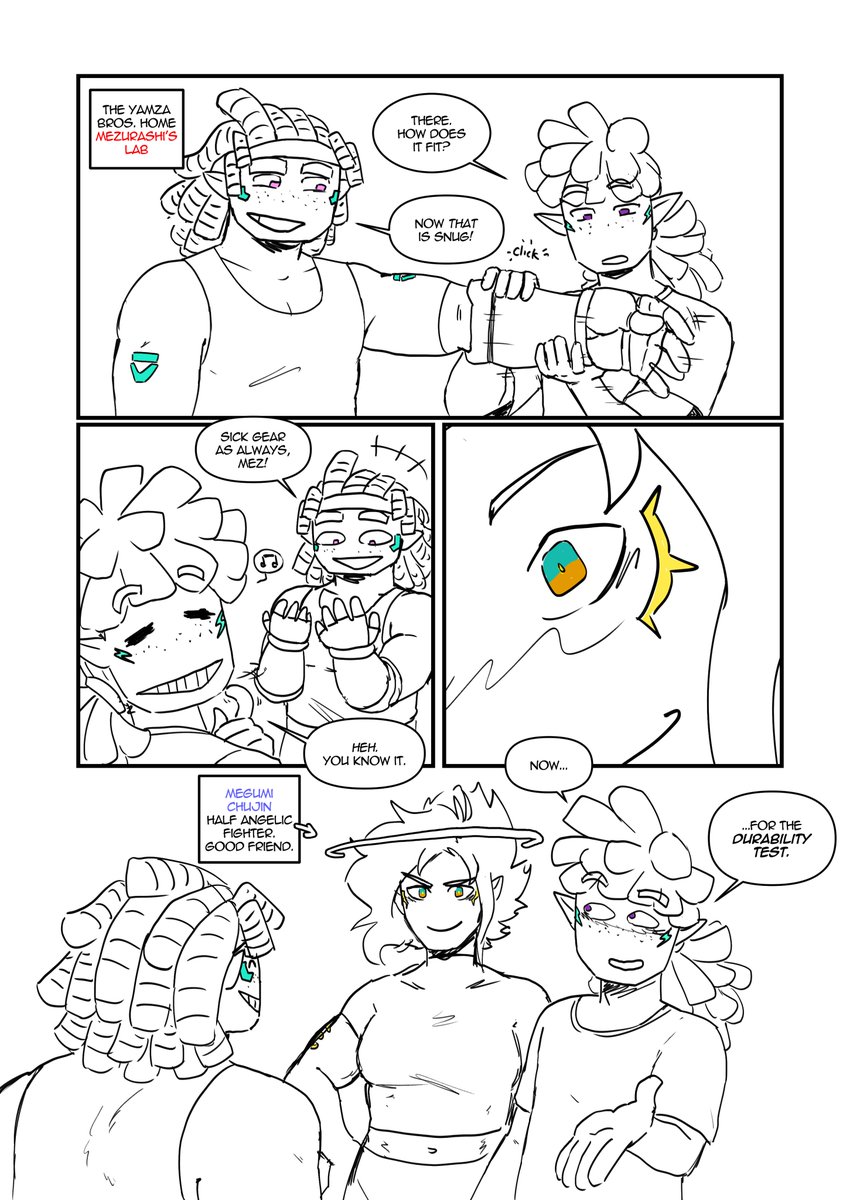 PROMPT 1 ENTRY FOR #OCGrandScramble
which doubles as an intro comic for Dimiai

A familiar face reappears for a little assistance :)
(Might take a bit to update, so forgive me for the delay, lol)