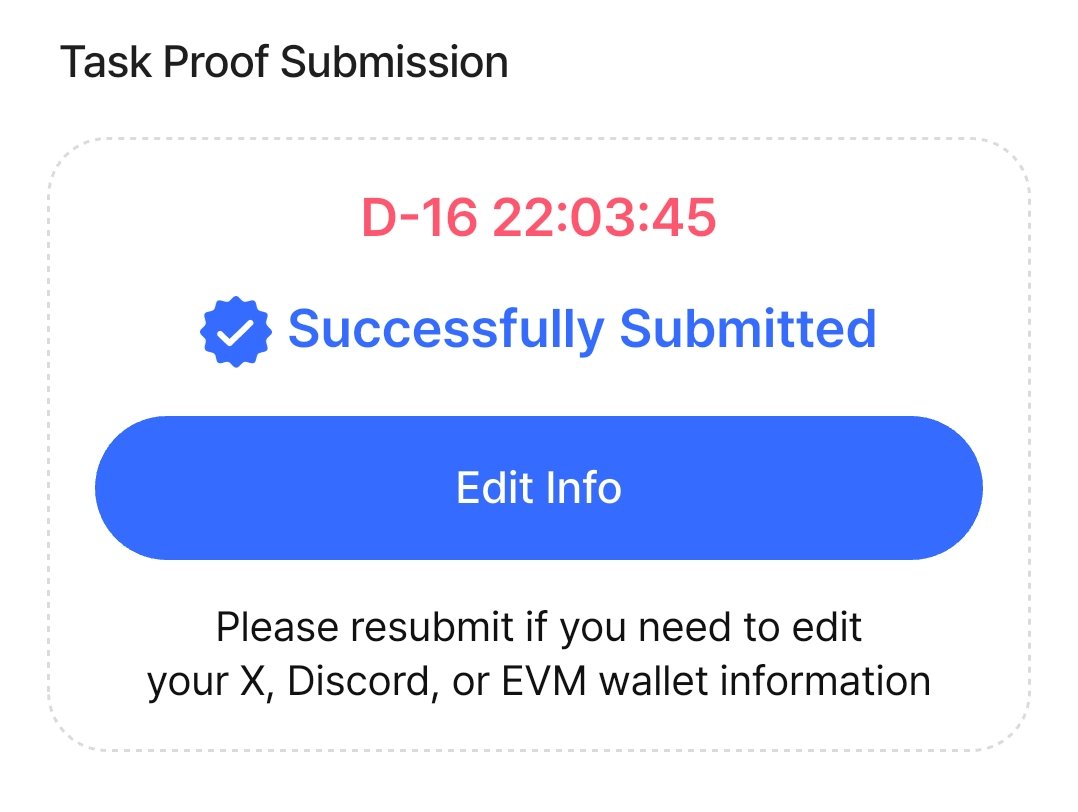 ⏰ You’ve got 16 days left to submit your $ARI task proof!
Double-check all your info — X handle, Discord, and EVM wallet — before submitting.
Need to fix something? Update &amp; resubmit right away.
⚡ Timely submissions = faster reviews!
#ARI #AriWallet