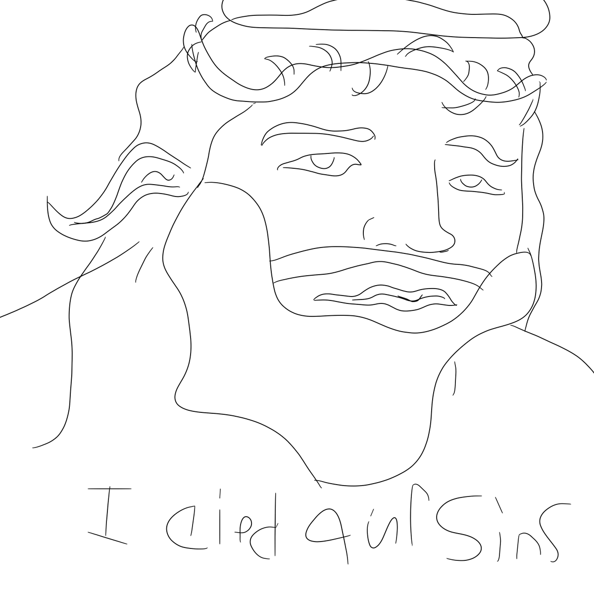 Draw your Ocs as poorly drawn versions of this image of sal from impractical jokers