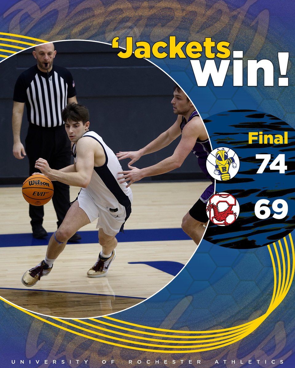 UofRathletics's tweet image. FINAL! @URMensHoops opens its season with a 74-69 win over SUNY Cortland! Adetosoye and Oprea each had 20 points to lead the &apos;Jackets, as URochester shot 50% in the second half and outscored the Red Dragons by six to come away with the victory!!!

#GoJackets // #d3hoops