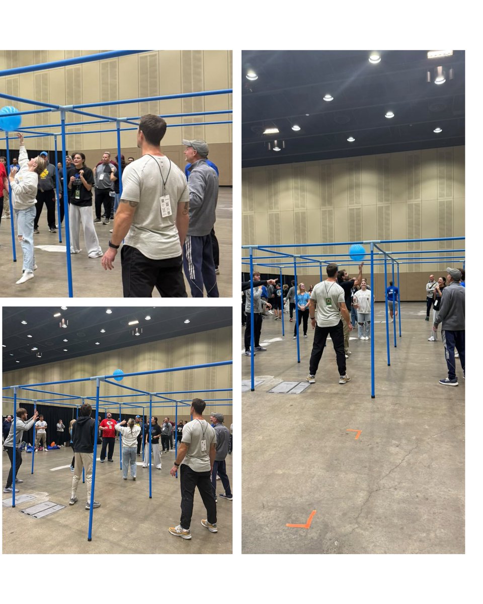 9squareintheair's tweet image. It’s always a great day when teachers get to play 9 Square in the Air at Shape Michigan! #9squareintheair #9square #physed