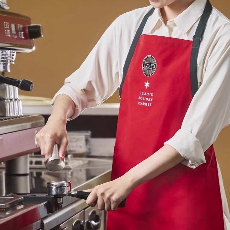 TULLY'S COFFEE エプロン レッド G5MpG_TaoAAWN2R?format=webp&