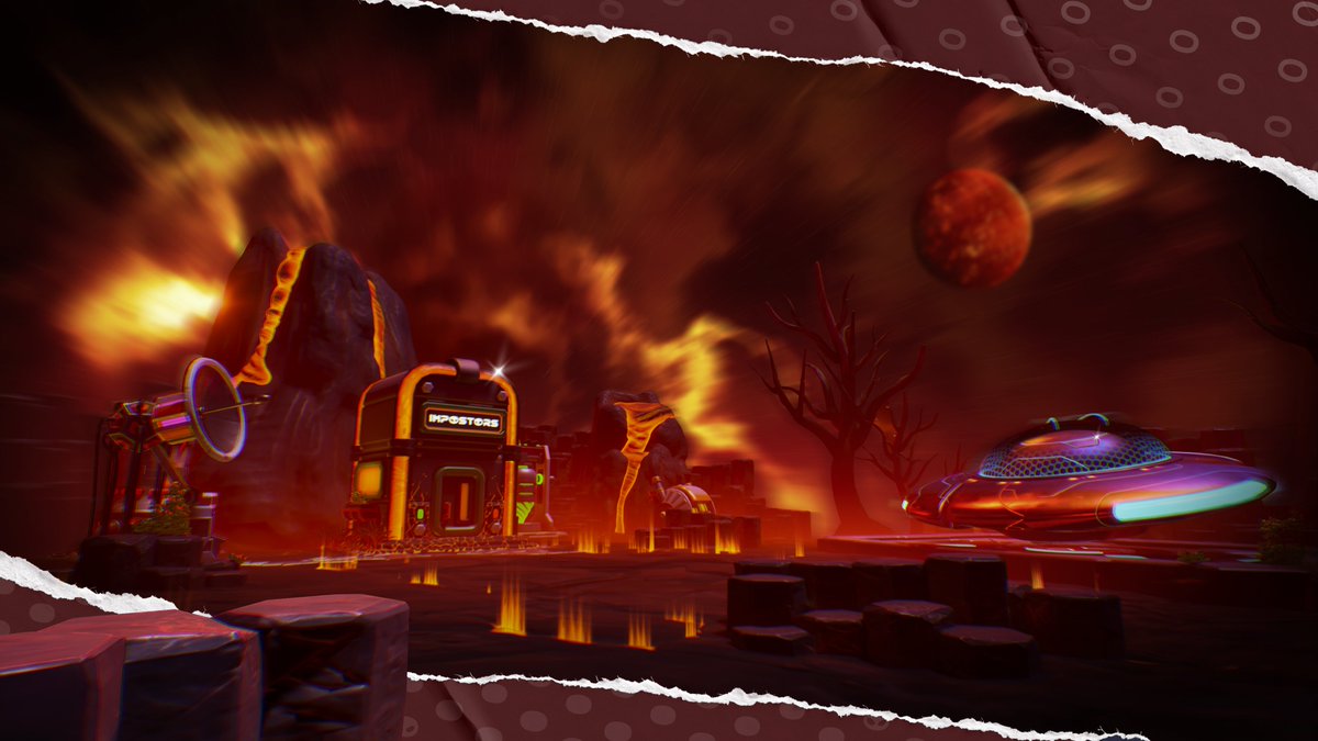 PlayImpostors's tweet image. Meanwhile at the Base...

🔥 Lava = Very real
🌌 Sky = Blazing
🛸 Landing Pad = humming

Seen in the last playtest! 

Caption this scene in the comments below, go👇