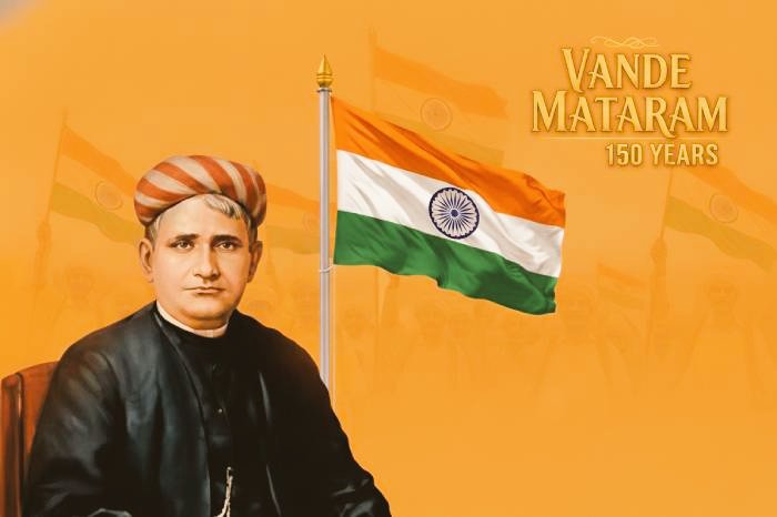 MankarNss's tweet photo. 🇮🇳 150 Years of the Eternal Chant — “Vande Mataram” 🇮🇳
A century and a half ago, Bankim Chandra Chattopadhyay gifted India a hymn that became the heartbeat of her awakening — Vande Mataram.
Let us celebrate the spirit of Vande Mataram — the song that became the soul of a nation. https://t.co/oZFCgntF77