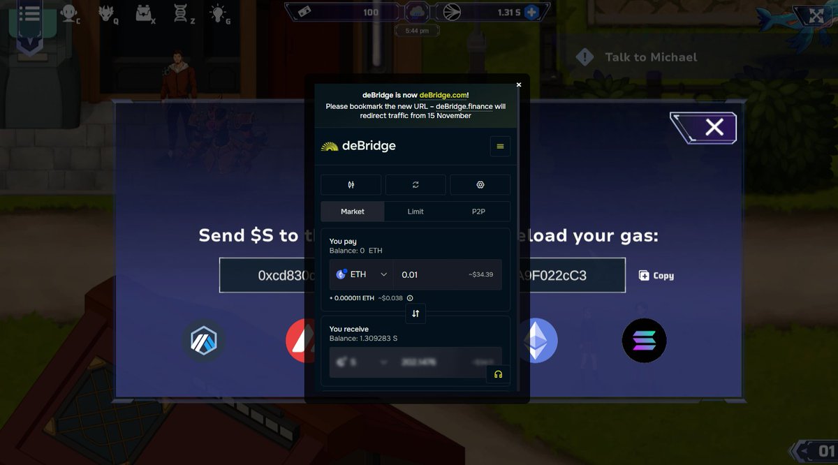FateAdventure's tweet image. 🚀 FARPG Reload Event
Top up in game via deBridge from $AVAX $ARB $SOL $ETH $BASE and more. Stay active 7 days.
🎁 Rewards in $S to the reloaded wallet scaled by reload amount.

✅ Join:
1️⃣ Like + Repost
2️⃣ Comment UID or wallet
3️⃣ Reload from other chains
4️⃣ Stay active 7 days…