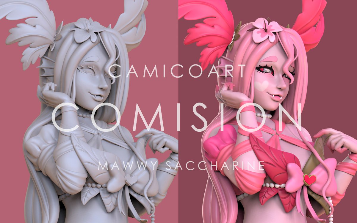 Commission 🩷

#zbrush #Commission #3DModel #3DPrinting