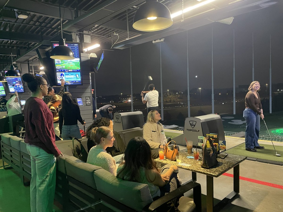 Enjoying the evening at Topgolf Cleveland for our Life in the Real World event! 🦷⛳️