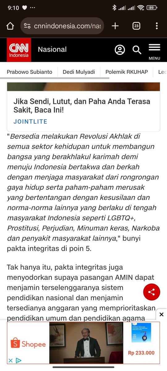 Ogaman888's tweet image. He won't.

"Ta ta tapi di desak anies dia ngomong jaga hak2 LGBT"

Dia ttd pakta integritas n ini poin kelima dr identitas tsb.

Omongan n perbuatan bertolak belakang.

Dahlah stop kultusin mesias X.