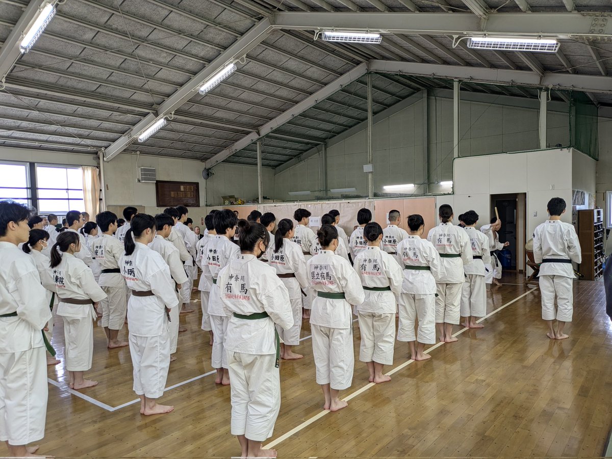 shorinjikemupo's tweet image. 今日(11/8)は、神奈川県高等学校
少林寺拳法　新人大会(座間高校)