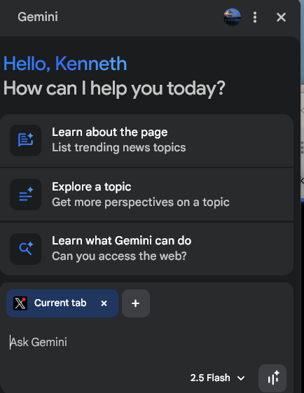 Google Chrome is in the background.   I have another app in the foreground (doesn't matter which).  I press the keyboard combination Alt+G, and Chrome, in the background, decides to pop-up its Gemini.

wtf Google!

Seriously?