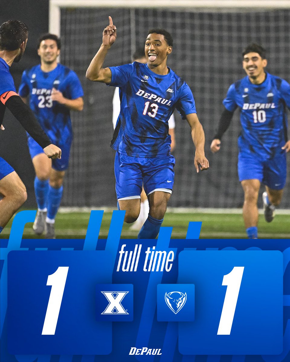DePaulMSOC's tweet photo. The Blue Demons pick up a point in the regular season finale! 

⚽️ Amoo-Mensah (41') https://t.co/p09MyyMGSx