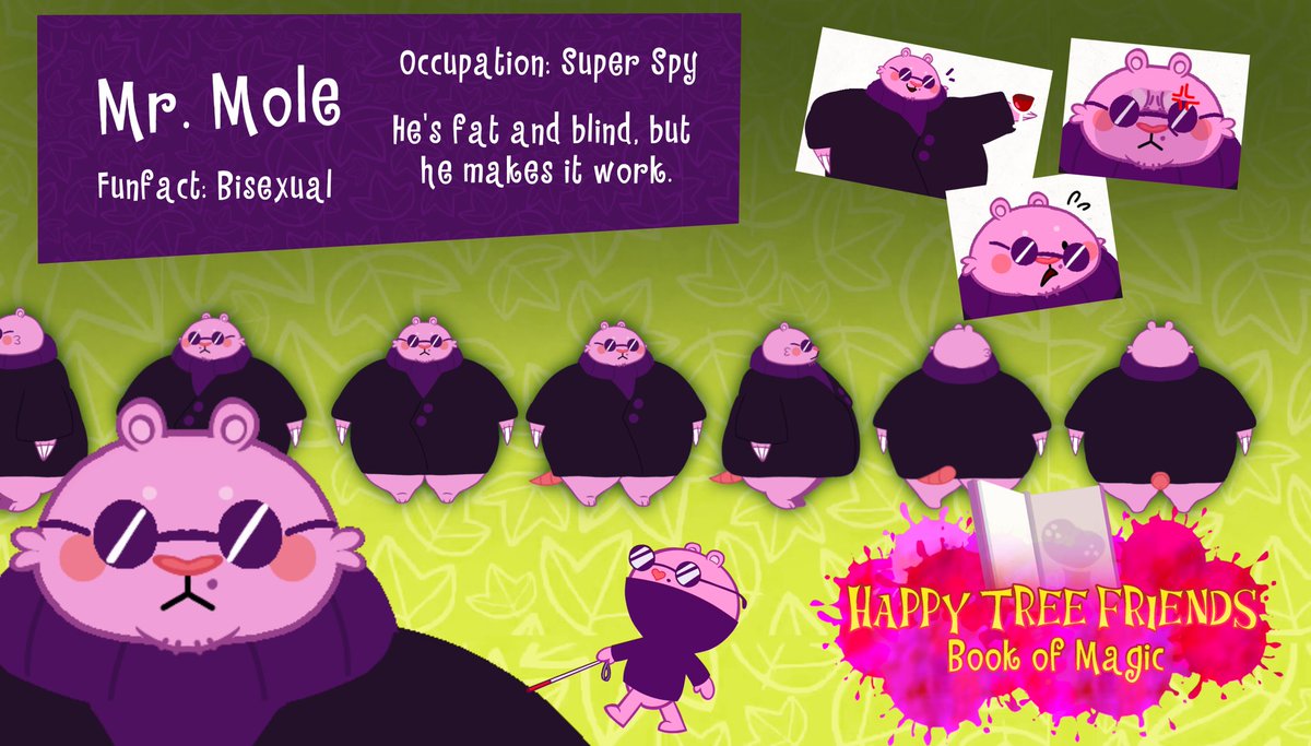 oraclesarts's tweet image. htf book of magic - mole character sheet

#htf #happytreefriends