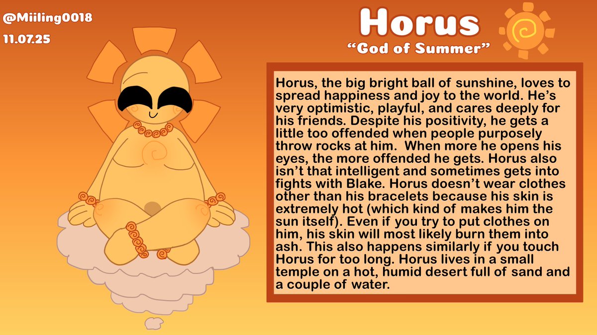 Miiling0018's tweet photo. Horus’s bio is done.
#oc #ocart #godOC #horus #biocard https://t.co/CZsfkJWK87