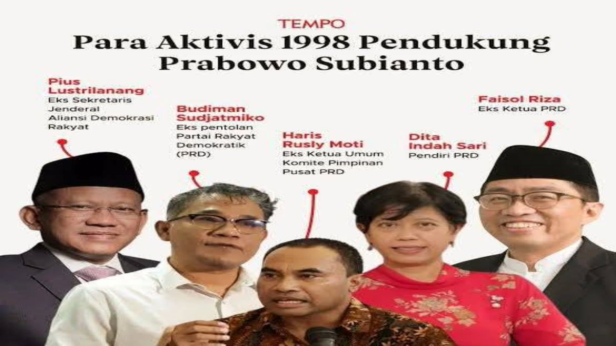 LexWu_13's tweet photo. Dulu mereka-mereka yang menentang kekuasaan 32 tahun kediktatoran militeristik #DwiFungsiABRI pemerintah rezim Orde Baru #Orba Jenderal Besar TNI MH Soeharto. Setelah mendapatkan jabatan (kue kekuasaan) istimewa, mereka-mereka yang mendukung Soehato sebagai Pahlawan Nasional. https://t.co/aX3c8Nj8WX