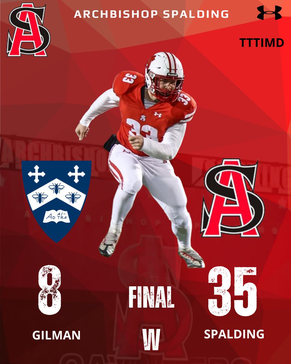 Final from MIAA-A Semi Final:

W

#TTTIMD♦️♦️ 

<a href="/HSFBamerica/">High School Football America</a> 
<a href="/MaxPreps/">MaxPreps</a> 
<a href="/usatodayhss/">USA TODAY HSS</a> 
<a href="/AACapitalSports/">Capital Gazette Sports</a> 
<a href="/WashPostHS/">WashPost HS Sports</a> 
<a href="/mdHSscores/">Maryland HS Football Scores</a> 
<a href="/MDFBFoundation/">The Maryland Football Foundation</a>