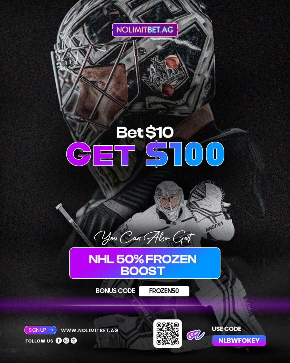 Okechukwu_odd's tweet photo. ๐ฅถ Ice up your winnings this season!
Bet $10 โ Get $100 + enjoy the NHL 50% Frozen Boost ๐๐ฅ
Use code FROZEN50 to claim your bonus! ๐ฐ
๐ https://t.co/19H2D1BHWe
#NHL #HockeyBoost #Frozen50 #NoLimitBet #NHLBonus #HockeyFans #GameOn #SportsBonus #NHL2025 https://t.co/SeVQ0X5mEH