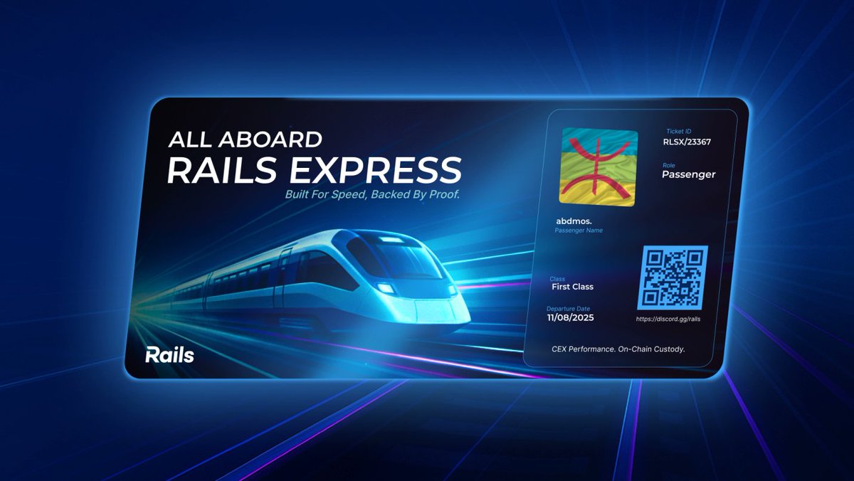 P_JUBA_II's tweet photo. Just claimed my Rails Pass on @rails_xyz.

The perp DEX meta is heating up, but Rails already runs faster, safer, and more transparently than anyone else.

This one's built different.

Don't miss out → https://t.co/zjBt8rooK0 https://t.co/Srcu8n8s8X