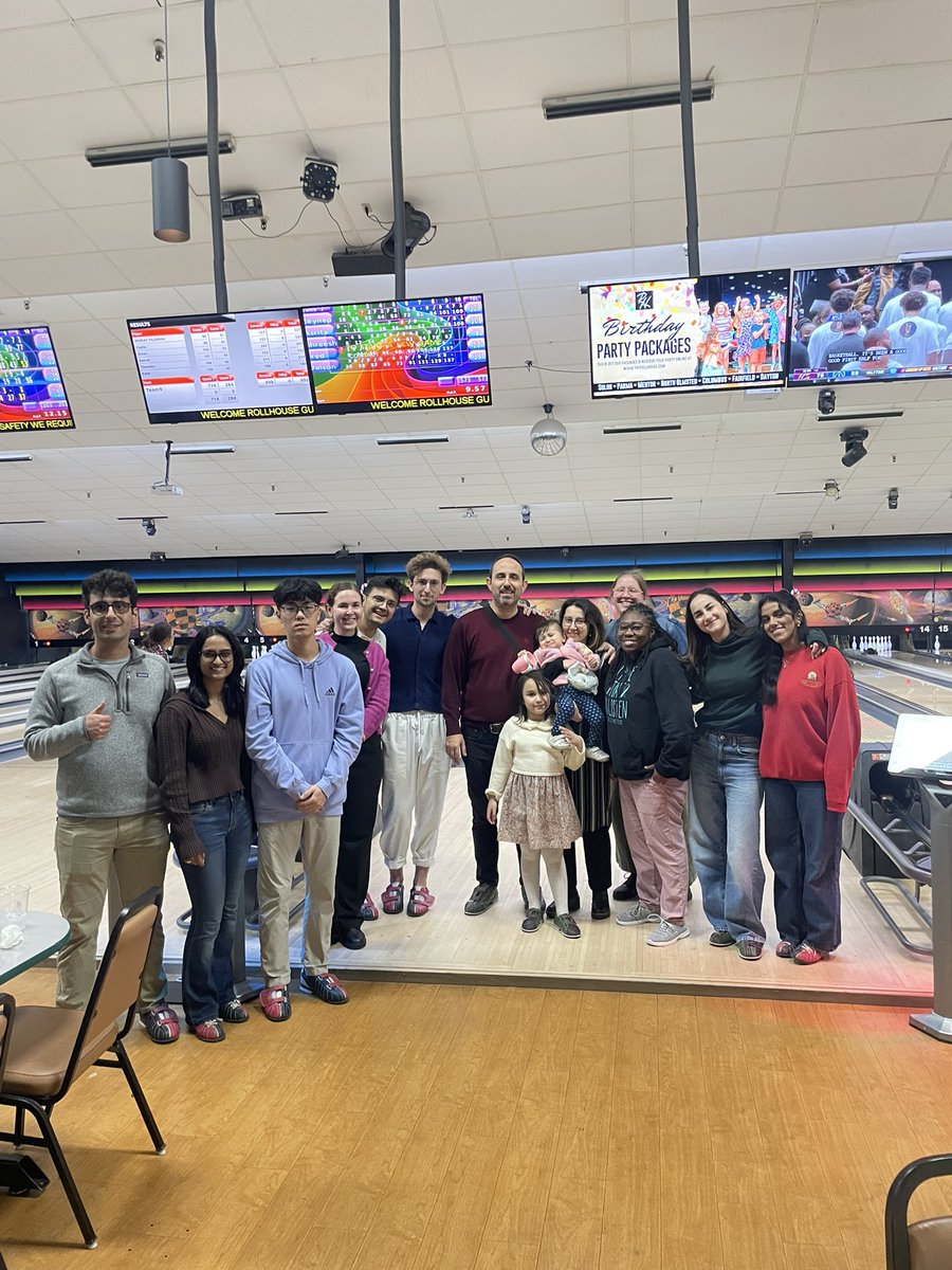 muratti1983's tweet image. Feeling grateful and proud to work with this incredible group of young, bright minds! 🎳✨ After our lab bowling night — reminded once again how much talent, energy, and curiosity fill our team. The future is bright! #TeamScience #LabLife #Neuroscience