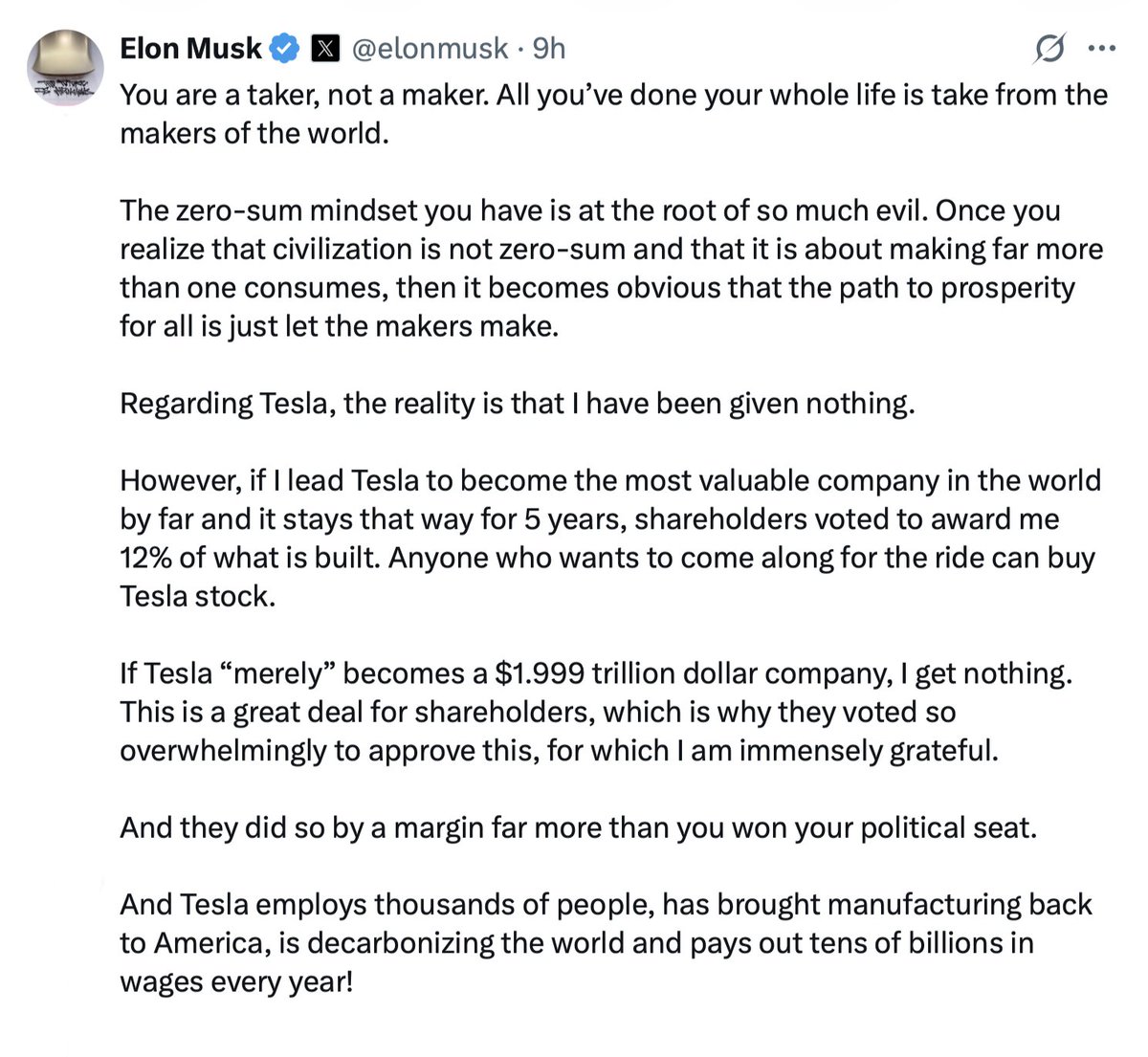 ianmiles's tweet image. Elon&apos;s full response to this idiot: