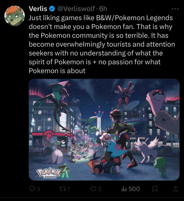 Gamestrom4's tweet photo. #Pokemon #fans don’t listen to the stain on the community that is @Verliswolf. It doesn’t speak for the rest of us. Enjoy the games at your own pace and just have fun regardless.

That’s Pokémon’s real DNA.

I promise, the rest of us aren’t nearly is insufferable. 

Have fun! https://t.co/aQIShbTJi8
