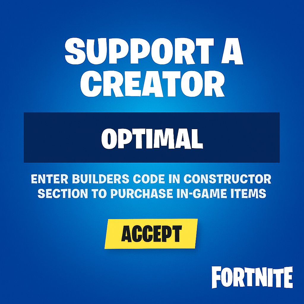 OptimalGamingx's tweet image. use my code in the in game shop
@Fortnite 
#Fortnite