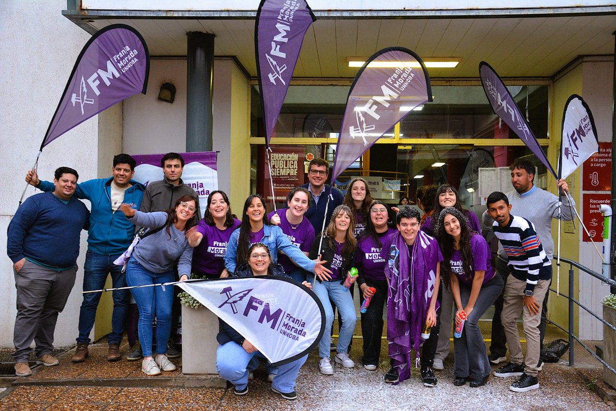 Felicitaciones ⁦<a href="/franjaunnoba/">Franja Morada UNNOBA 💜</a>⁩ por el resultado! Especialmente por seguir representando a los estudiantes !!!