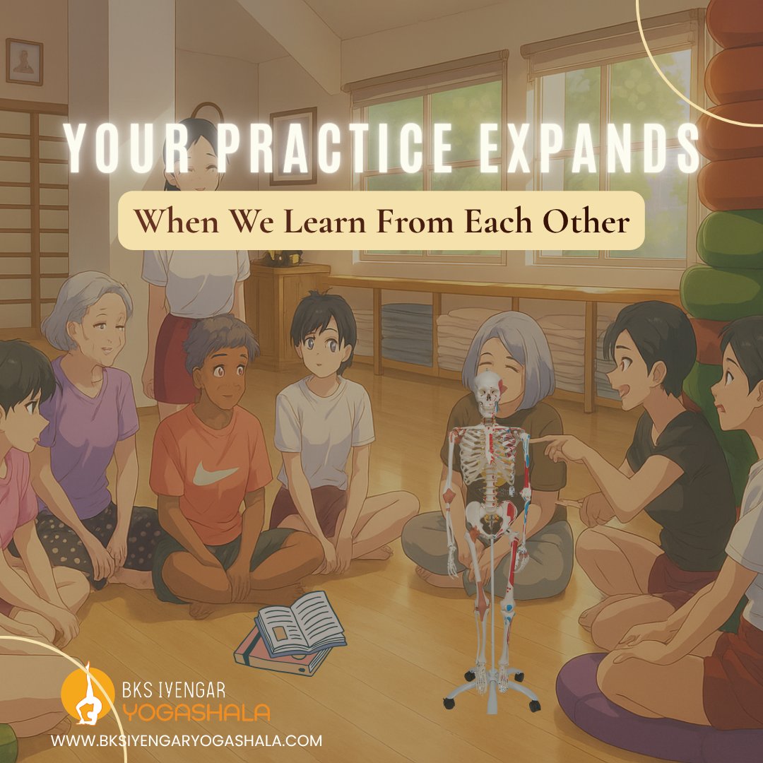 BKSIYogashala's tweet image. “Yoga isn’t a solo path.
Every student, teacher, and class is a mirror.
Stay curious, stay connected, and keep learning together. 🌿

#YogaCommunity #IyengarYoga #SharedLearning”

🌍 bksiyengaryogashala.com