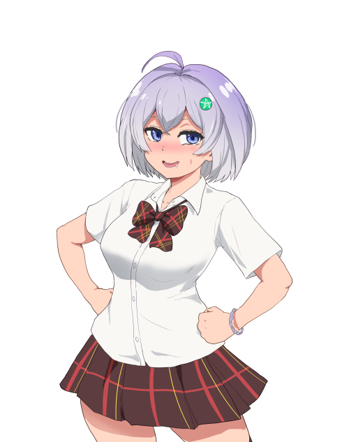 #うちの子誕生秘話 エージェント・アルタイル 性癖全開の作品なのに珍しいドM娘。 相棒の結が展開上、監視任務だからと文句言う担当なので、動かしがたくて急遽追加した娘。 3人の中で一番、書きやすい。