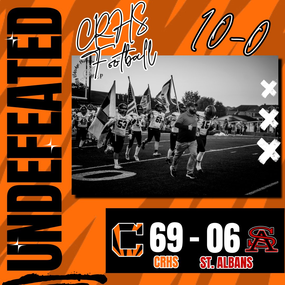 Final from a wet Barker Stadium.
Tigers finish the regular season undefeated!! 10-0
On to playoffs. Let's keep it rolling!!

#TigerTigerTiger
#BRICKbyBRICK