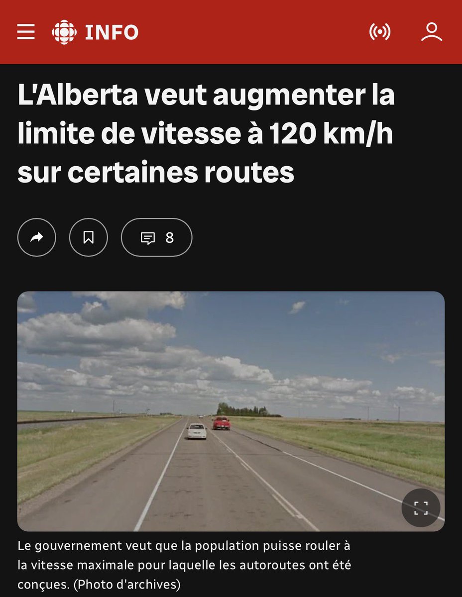 andrearthurciel's tweet image. La démocratie, c’est surtout, ça. 

Depuis le 7 novembre, l’Alberta consulte la population pour augmenter la limite de vitesses à 120 km/h sur les autoroutes.

Dommage qu’on n’ait pas encore compris ce concept au Qbec. 

Vous préférez que 125 insignifiants décident pour vous.

*
