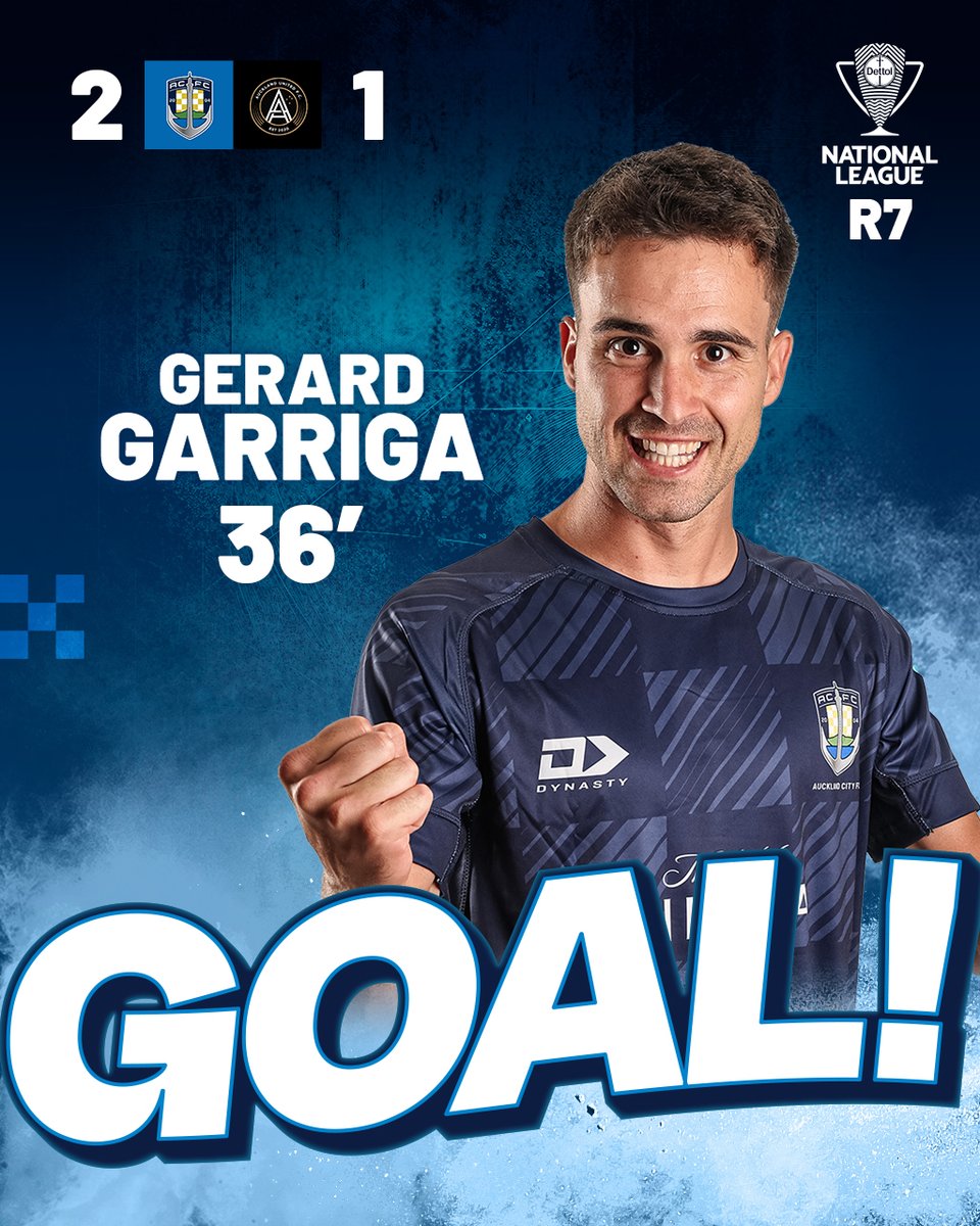 𝟯𝟲' | 𝗔𝗨𝗖𝗞𝗟𝗔𝗡𝗗 𝗖𝗜𝗧𝗬 𝗩𝗦 𝗔𝗨𝗖𝗞𝗟𝗔𝗡𝗗 𝗨𝗡𝗜𝗧𝗘𝗗

Things weren't level for long as Gerard Garriga makes it 2-1 for the Navy Blues. 

#CityMeansEverything 🔵⚪️