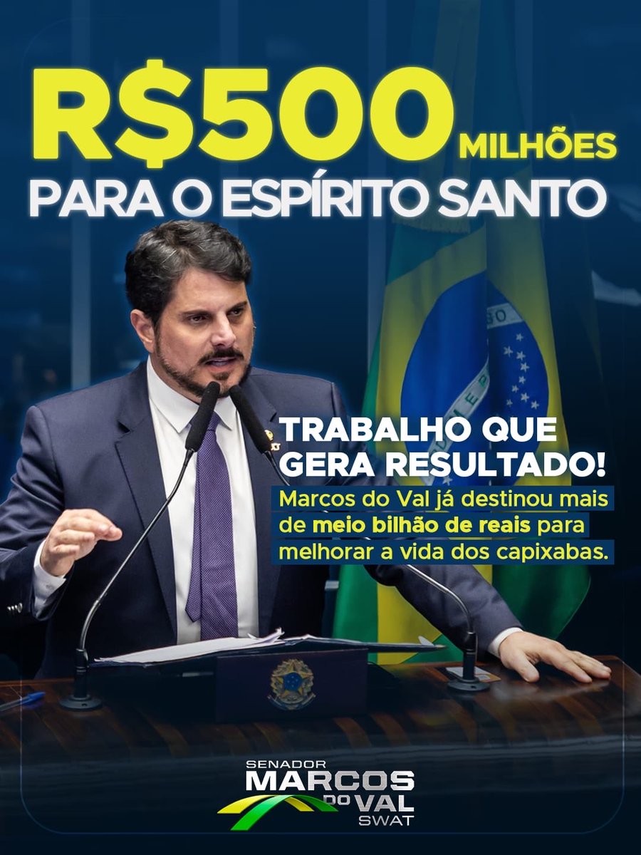 Em sete anos de mandato, eu me orgulho de ser um dos senadores que mais enviaram recursos para o Espírito Santo. E a maior parte desse dinheiro público foi aplicada na segurança pública, saúde e educação dos capixabas.

Não é só isso: cada centavo desse meio bilhão de reais teve