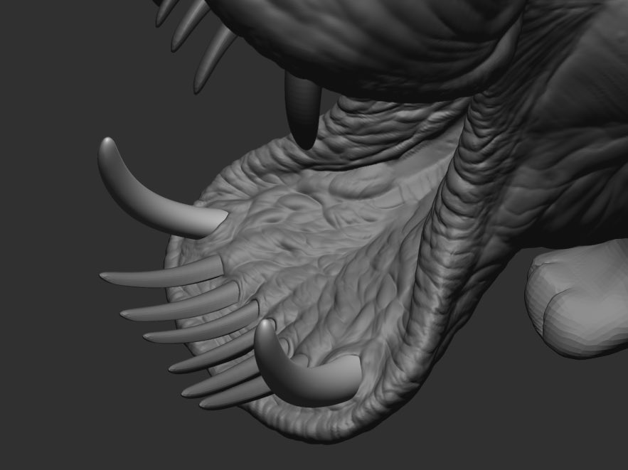 4 hour hippo head sculpt.

Still very much a WIP but I’m pretty proud of it so far :)

#ark #ARKSurvivalAscended #creatures #hippo #design #zbrush #sculpting #ASA #cool