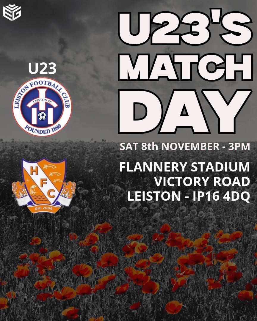 🔵 U23s MATCHDAY ⚽️

The league leaders are in town this afternoon as we welcome <a href="/MightyHolland/">HOLLAND FC</a> ⚽️

🏟️ Flannery Stadium, Victory Road 
📍 IP16 4DQ
⏰ 3pm || Free Parking, bar, food

Preview 👉 leistonfc.co.uk/teams/54881/ma…
Programme 👉 shorturl.at/qo0HV