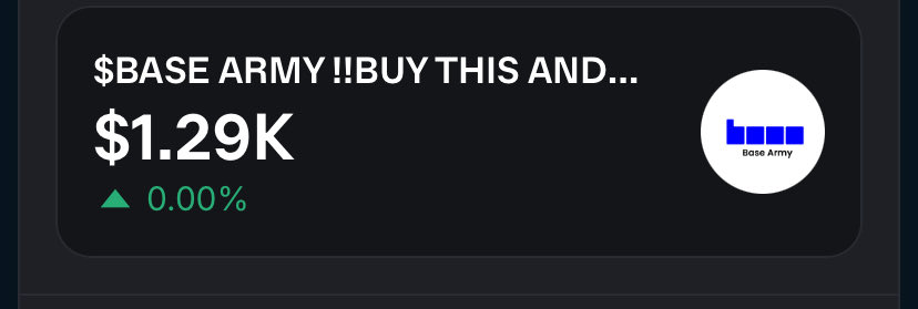 baseArmy_'s tweet image. $BASEARMY 

base.app/coin/base-main…