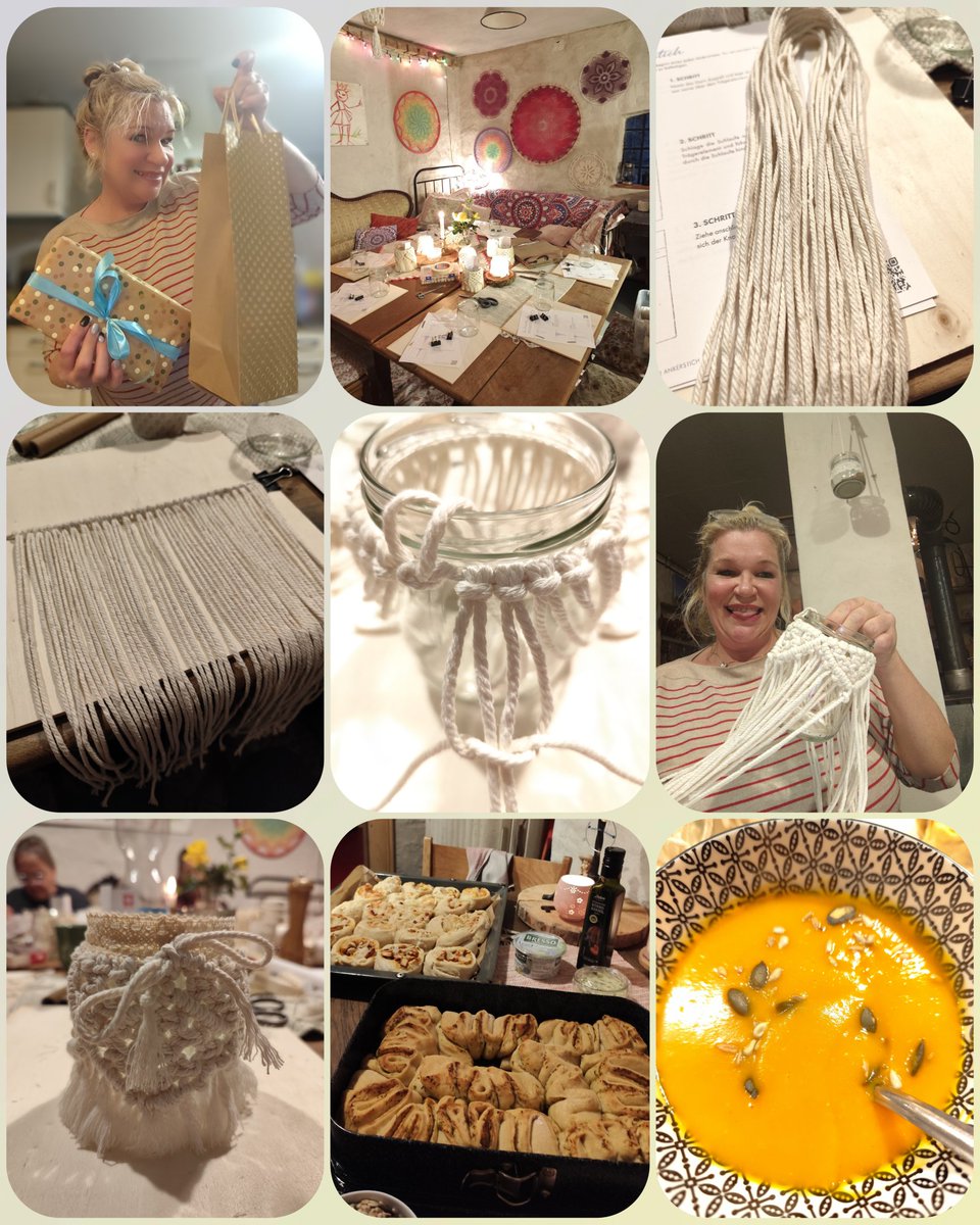 Gestern Makramee Windlicht gebastelt 😛