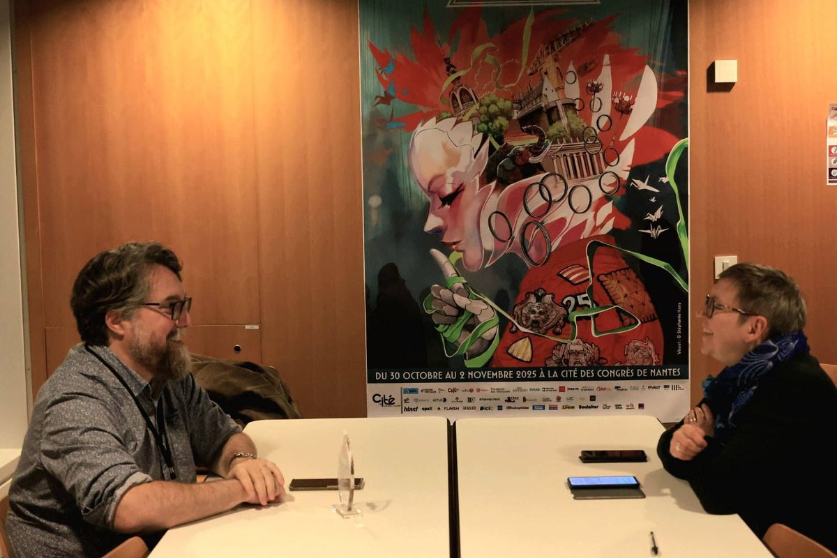 Lors des Utopiales 2025, David Meulemans, fondateur des éditions Aux Forges de Vulcain, nous a accordé une interview, en marge de la remise du prix Planète-SF des blogueurs. Vous pouvez retrouver la retranscription de nos échanges sur le blog : rsfblog.fr/2025/11/07/int…