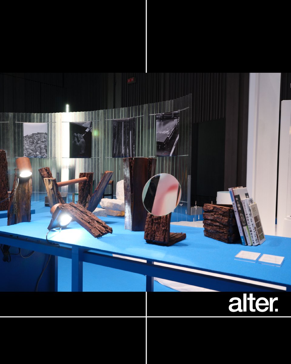 alter_tokyo's tweet photo. 【Voidbark】

「Voidbark」は樹皮の新たな産業的価値を発掘する試みです。
クラフトに用いられる山々の木々ではなく、流通している製材用の木材に着目。
材木の大きさにまで育った木々の樹皮は分厚く、強度を内包しています。
これらを採取し、適切な木工技術を用いてプロダクトアウト。
年間50トン以上廃棄もしくはチップにされる建築家具材の樹皮に、新たな産業活用方法を見出します。

“Voidbark” is a project that explores new industrial value in the bark of large-diameter logs distributed for architectural and furniture use. Thick and resilient bark is harvested and transformed into products through woodworking techniques. More than 50 tons of such bark are discarded or chipped annually, and this project seeks to rediscover it as a material and unlock its industrial potential.

Participating creators：

西田悠真 / Yuma Nishida
Voidbark 代表 , OTHER DESIGN プロダクトデザイナー / Voidbark representative, OTHER DESIGN Product Designer

亀山大輝 / Daiki Kameyama
亀山製材所 代表, 製材業 / Kameyama Sawmill CEO, Sawmill industry

良知慎也 / Shinya Rachi
写真家 / Photographer

岩﨑翔 / Sho Iwazaki
iwakagu 代表, 家具職人 / iwakagu CEO, Furniture Craftsman

「alter.2025, Tokyo」

チケットはこちら
https://t.co/NIQFB7IcQL

会場：日本橋三井ホール
会期：2025年11月7日(金)〜11月9日(日)
時間：11月7日(金), 8日(土) 11:00 - 20:00 , 11月9日(日)　11:00 - 17:00

Tickets available here:
https://t.co/NIQFB7IcQL

alter. 2025, Tokyo
Venue: Nihonbashi Mitsui Hall
Dates: November 7 (Fri) – November 9 (Sun), 2025
Hours:
November 7 (Fri), 8 (Sat) — 11:00–20:00
November 9 (Sun) — 11:00–17:00

#alter2025
#altertokyo