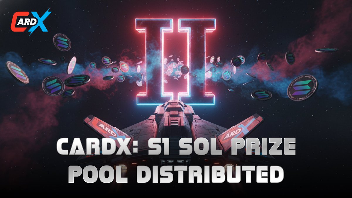 📢 CARDX: S1 SOL Prize Pool Distributed

Thank you for your patience! 

The SOL prize pool for Season 1 has now been distributed. 

Once the CXP settlement is completed, we’ll be moving into SEASON 2! 👀  

Get ready for the exciting challenges of the next season. ❤️

Gacha,