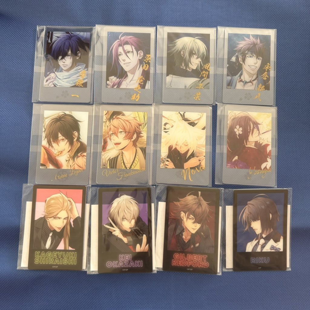 mine_pash's tweet photo. 【交換】AGF オトメイト　わなげ　あたり

譲)くじ
斎藤、原田、風間、永倉、ルパン、フラン、ノヴァ、縁
白石、岡崎、ギルバート、璃空

求)同種イッキ、2024.2025 イッキ https://t.co/AO4tb8B8ao