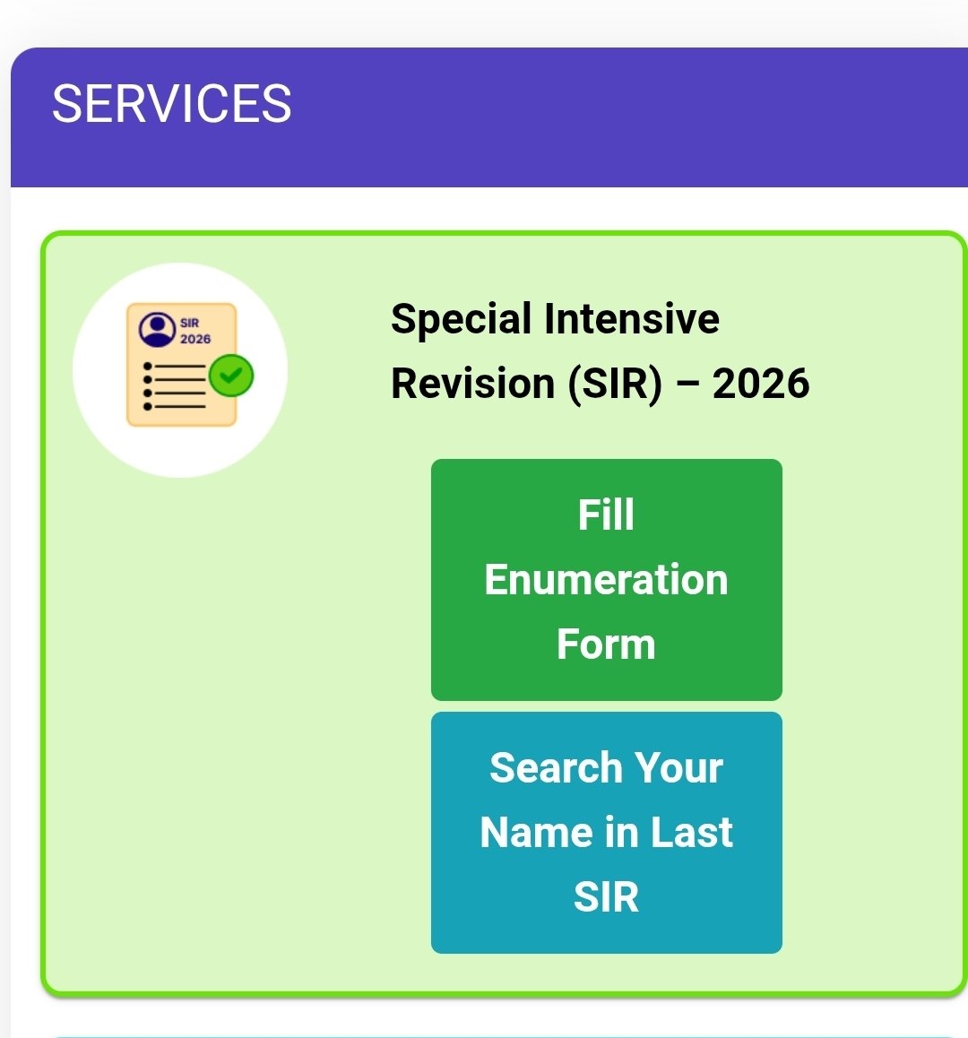 ImPrinze's tweet image. SIR 2026 UPDATE ONLINE
#Thread

voters.eci.gov.in/login
இதில் Indian Resident option selection செய்து Login செய்து Fill Enumeration Form உள் சென்று மீண்டும் ஒருமுறை EPIC No கொடுத்து Search செய்து கொள்ளுங்கள்

இதற்கு உங்கள் Mob No முக்கியம். OTP verification தேவைப்படும்